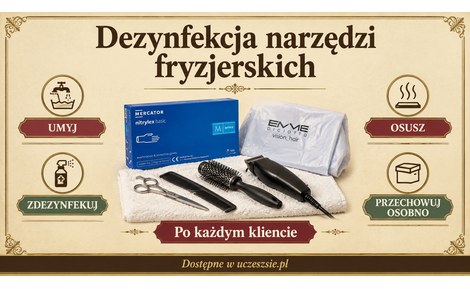 Dezynfekcja narzędzi fryzjerskich: czym, jak często i co mówią przepisy