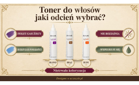Toner do włosów: jak działa i jaki wybrać do blondu, brązu i rudych
