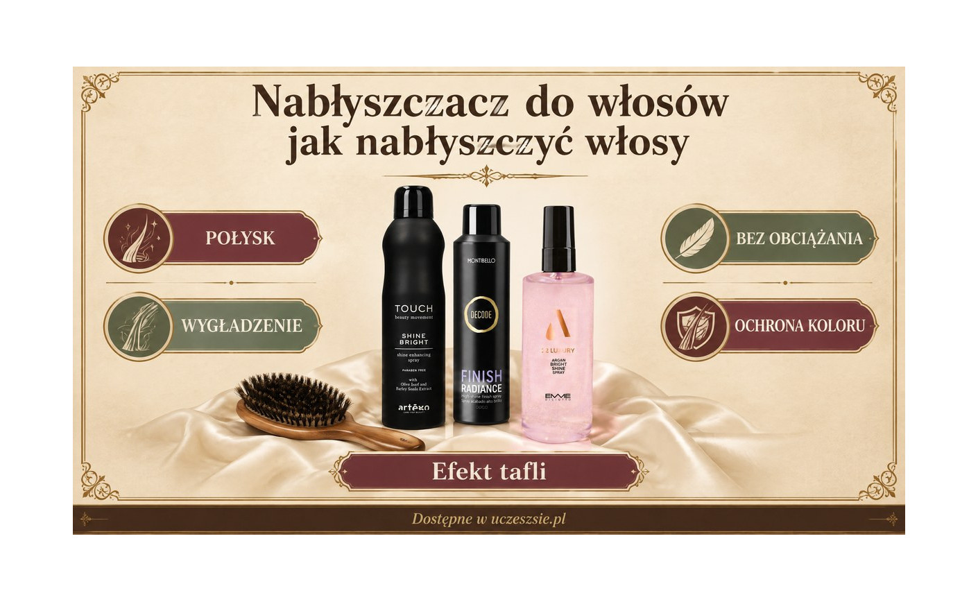 Nabłyszczacz do włosów: jak nabłyszczać włosy sprayem
