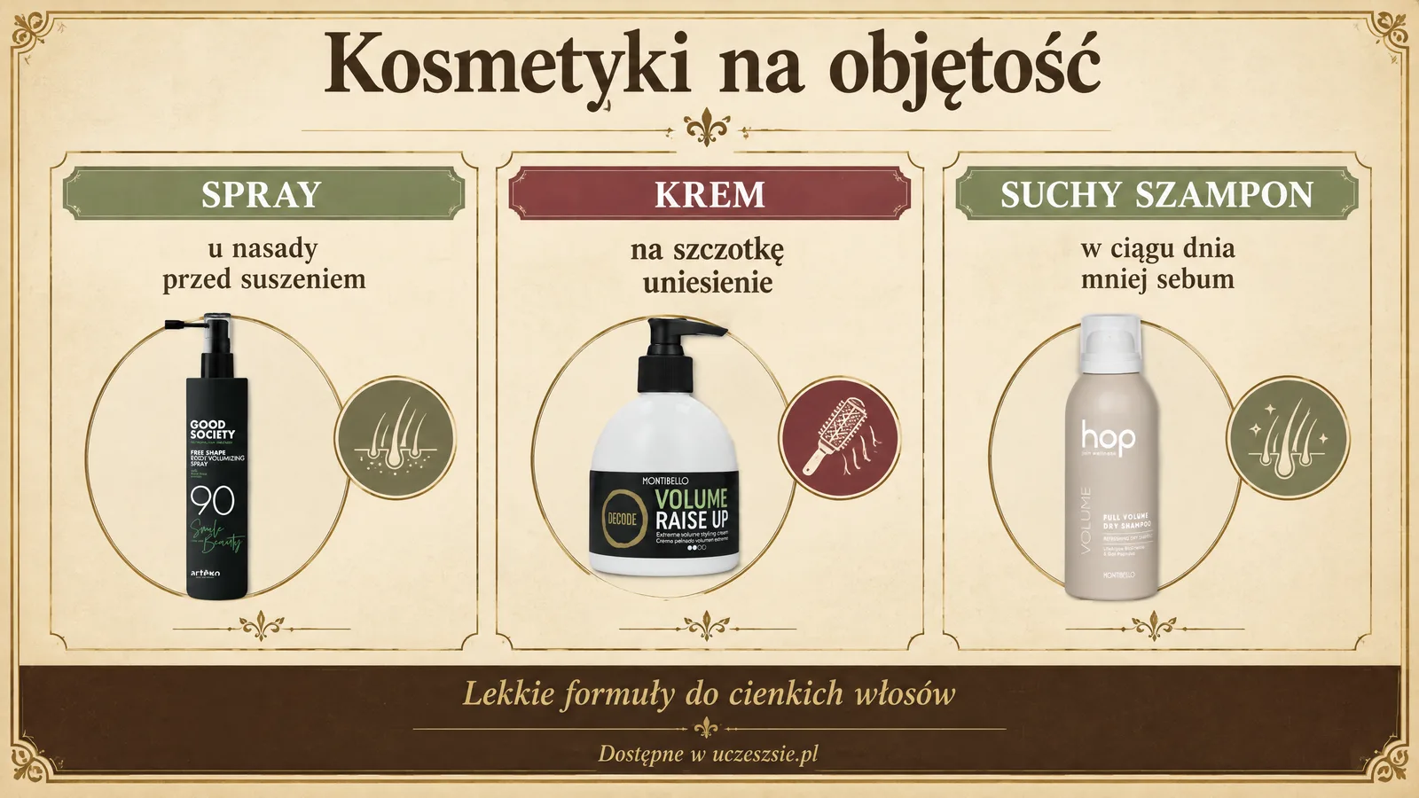 Kosmetyki do stylizacji, które dodają objętości włosom