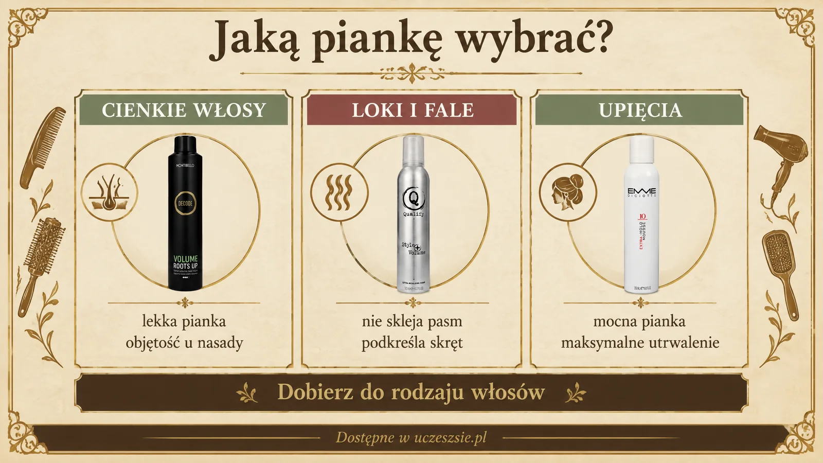 Jaką piankę do włosów wybrać do rodzaju włosów